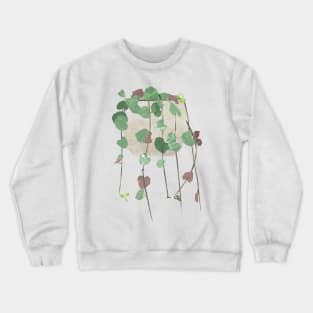 String of hearts (Strawberry geranium) Crewneck Sweatshirt